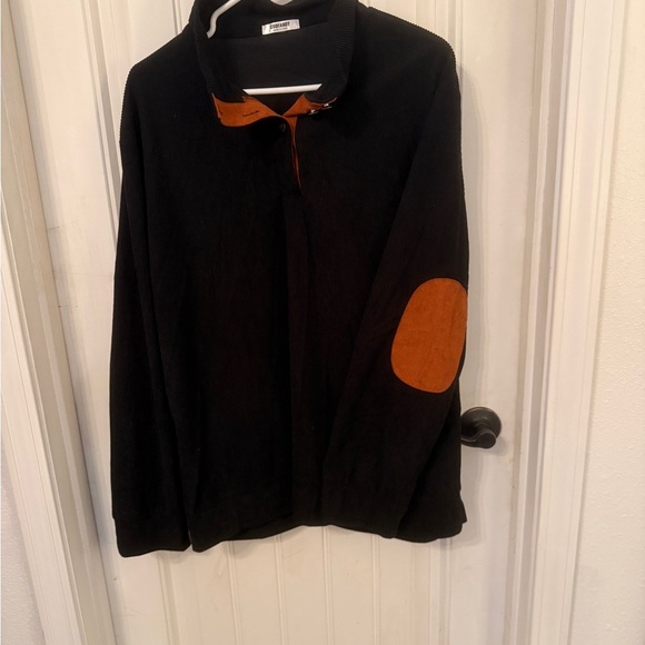 Coofandy Men’s Black Ribbed Pullover - Picture 3 of 8